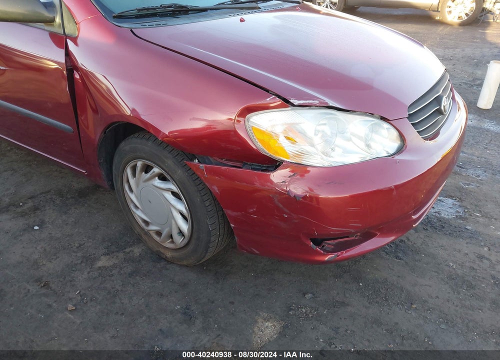 2003 TOYOTA COROLLA CE VIN: JTDBR32E332007588