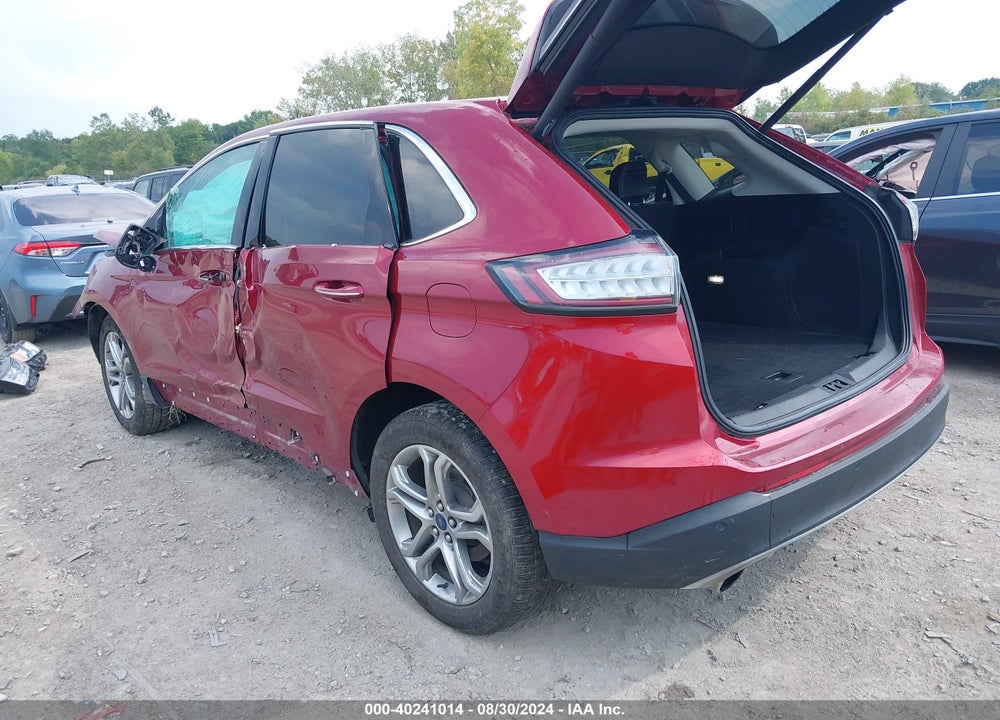 2017 FORD EDGE TITANIUM VIN: 2FMPK4K99HBB90317