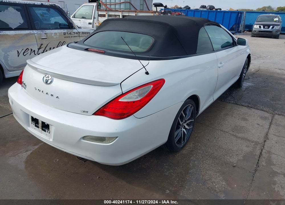 2007 TOYOTA CAMRY SOLARA SE VIN: 4T1FA38P97U132022