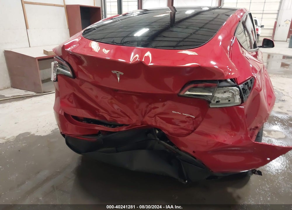 2021 TESLA MODEL Y LONG RANGE DUAL MOTOR ALL-WHEEL DRIVE VIN: 5YJYGDEE7MF148437