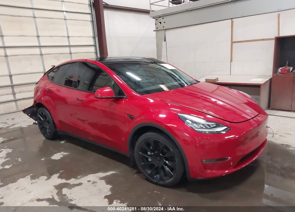 2021 TESLA MODEL Y LONG RANGE DUAL MOTOR ALL-WHEEL DRIVE VIN: 5YJYGDEE7MF148437