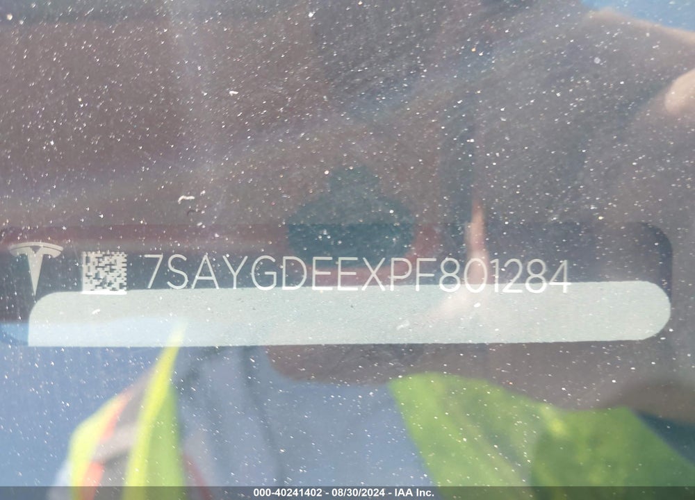 2023 TESLA MODEL Y AWD/LONG RANGE DUAL MOTOR ALL-WHEEL DRIVE VIN: 7SAYGDEEXPF801284