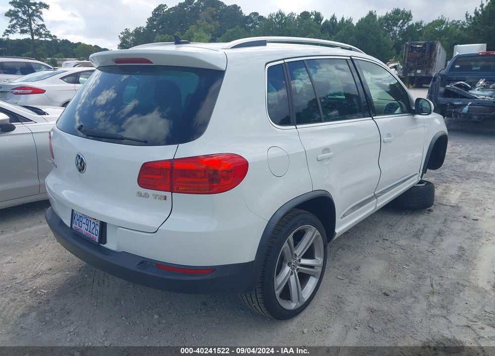 2014 VOLKSWAGEN TIGUAN R-LINE VIN: WVGAV3AXXEW083309