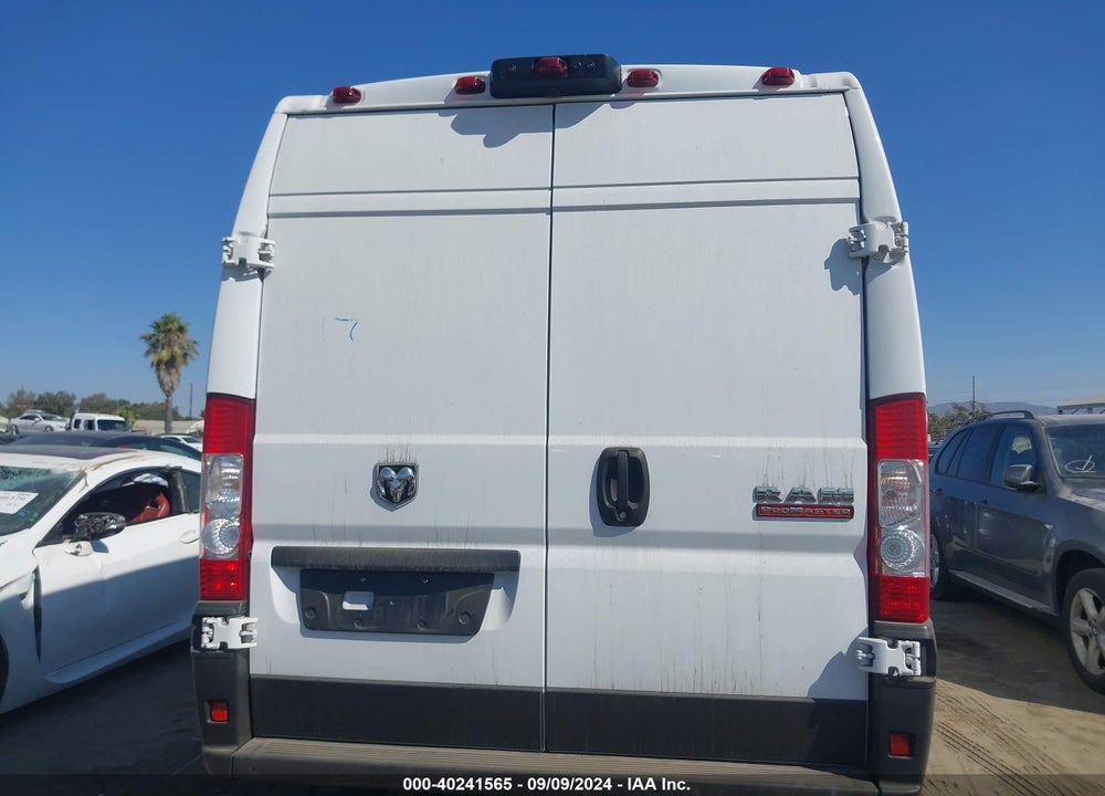 2022 RAM PROMASTER 3500 CARGO VAN HIGH ROOF 159 WB EXT VIN: 3C6MRVJG3NE130506