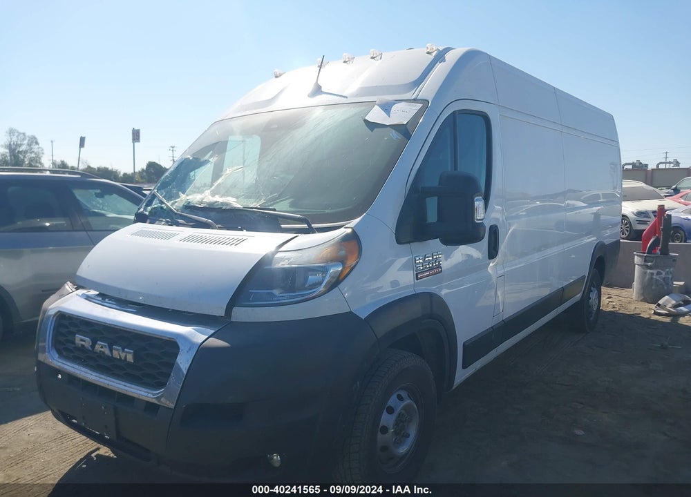 2022 RAM PROMASTER 3500 CARGO VAN HIGH ROOF 159 WB EXT VIN: 3C6MRVJG3NE130506