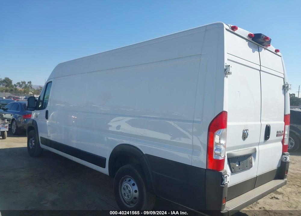 2022 RAM PROMASTER 3500 CARGO VAN HIGH ROOF 159 WB EXT VIN: 3C6MRVJG3NE130506