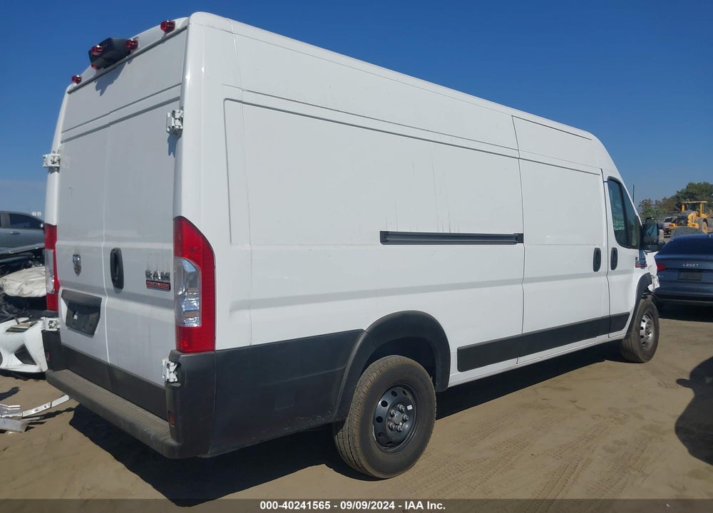 2022 RAM PROMASTER 3500 CARGO VAN HIGH ROOF 159 WB EXT VIN: 3C6MRVJG3NE130506