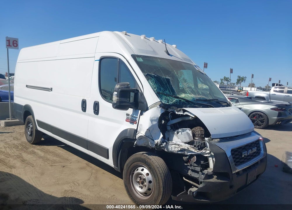 2022 RAM PROMASTER 3500 CARGO VAN HIGH ROOF 159 WB EXT VIN: 3C6MRVJG3NE130506