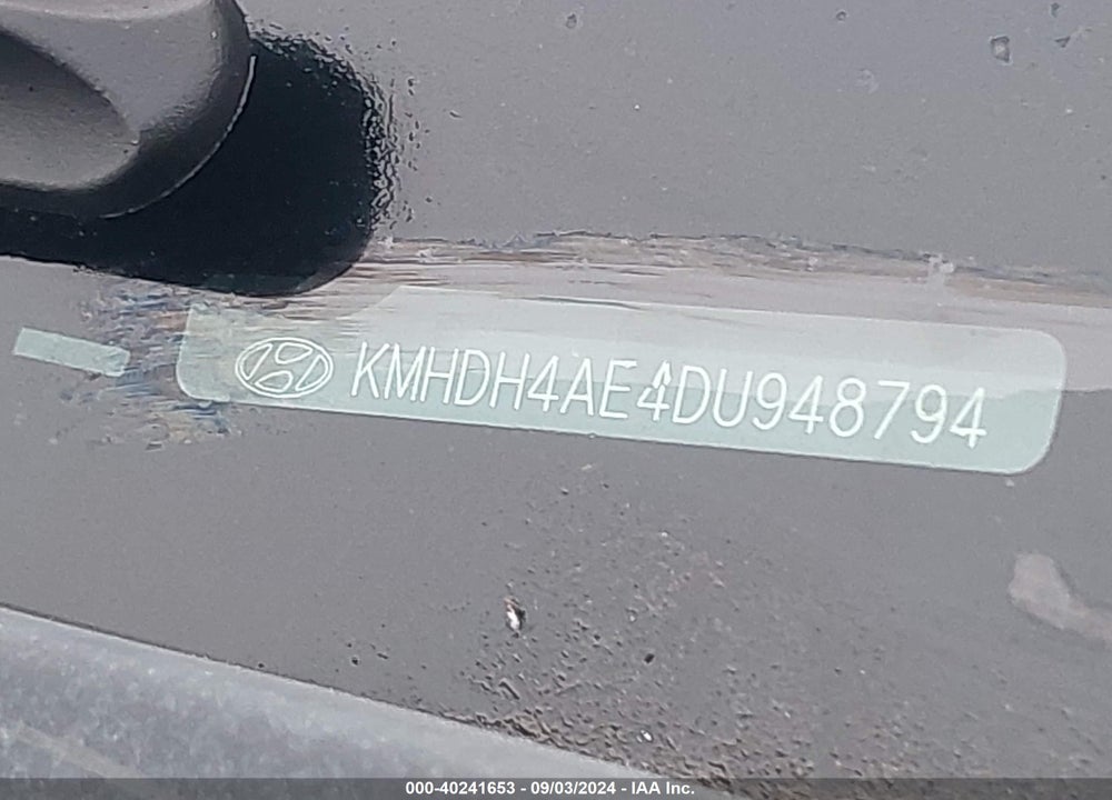 2013 HYUNDAI ELANTRA GLS VIN: KMHDH4AE4DU948794