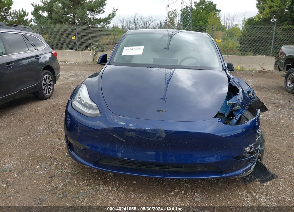 2021 TESLA MODEL Y LONG RANGE DUAL MOTOR ALL-WHEEL DRIVE VIN: 5YJYGDEE6MF200494