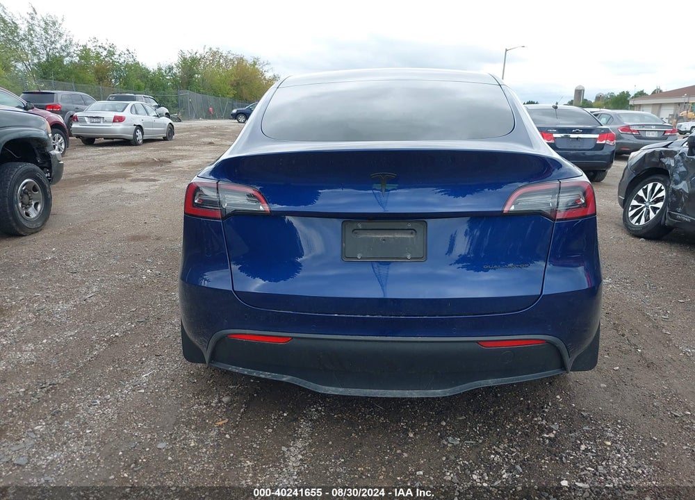 2021 TESLA MODEL Y LONG RANGE DUAL MOTOR ALL-WHEEL DRIVE VIN: 5YJYGDEE6MF200494