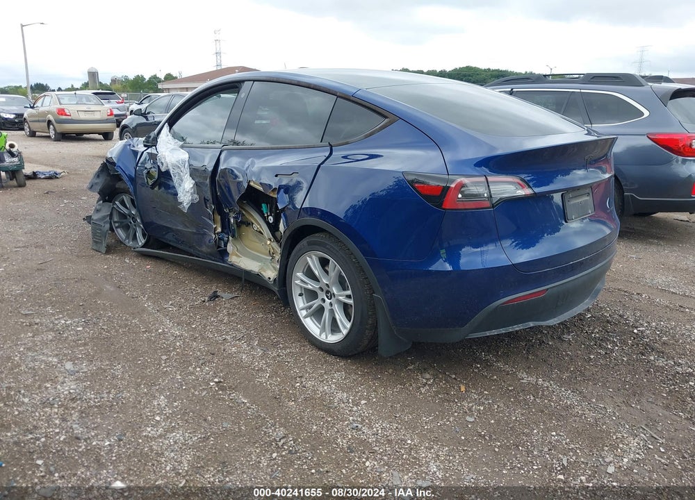 2021 TESLA MODEL Y LONG RANGE DUAL MOTOR ALL-WHEEL DRIVE VIN: 5YJYGDEE6MF200494