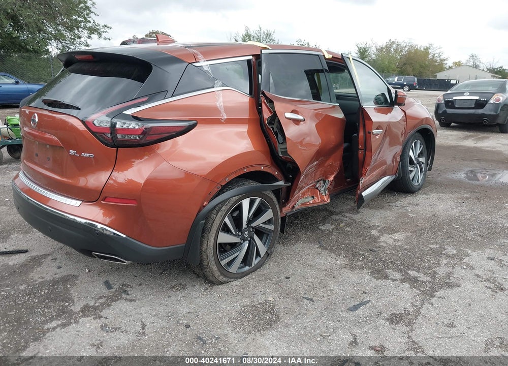 2022 NISSAN MURANO SL INTELLIGENT AWD VIN: 5N1AZ2CSXNC116102