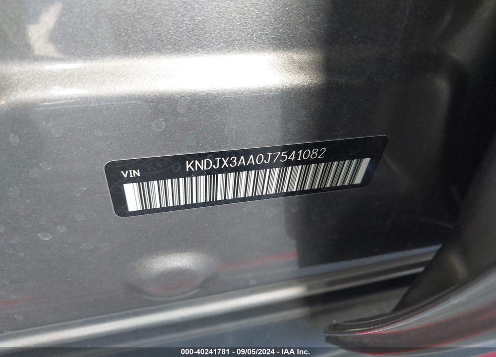 2018 KIA SOUL VIN: KNDJX3AA0J7541082