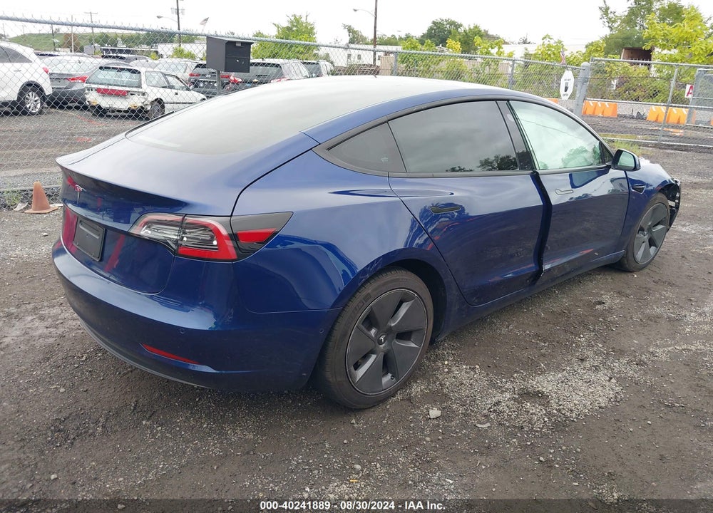 2022 TESLA MODEL 3 VIN: 5YJ3E1EA5NF369760
