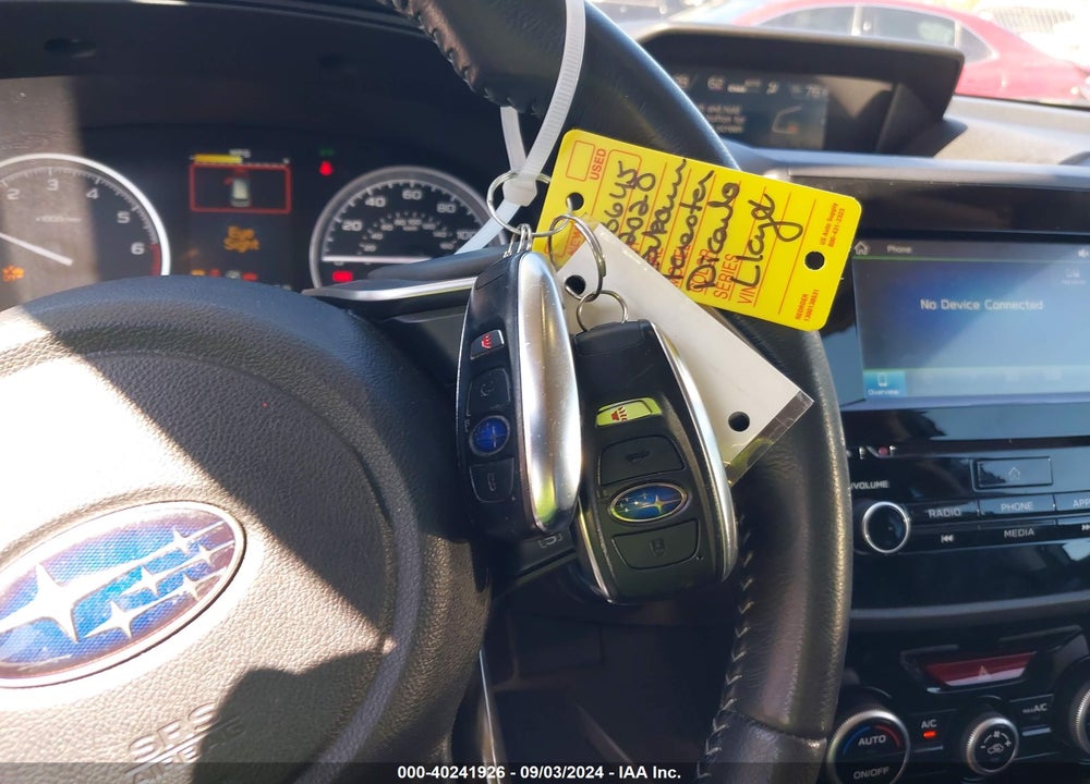 2020 SUBARU FORESTER PREMIUM VIN: JF2SKAJC1LH595322