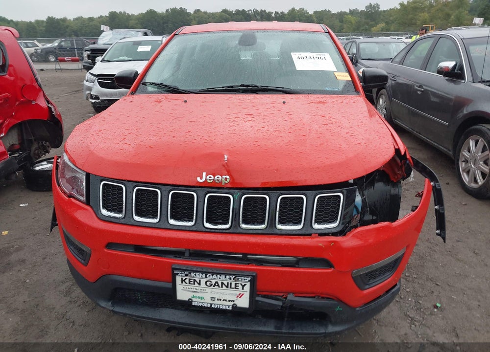 2019 JEEP COMPASS SPORT FWD VIN: 3C4NJCAB6KT676589