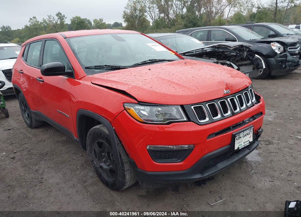2019 JEEP COMPASS SPORT FWD VIN: 3C4NJCAB6KT676589