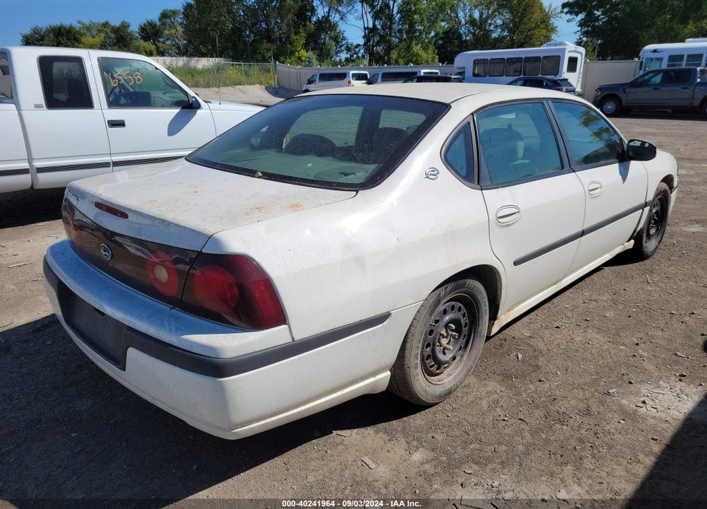 2004 CHEVROLET IMPALA VIN: 2G1WF52E249104606