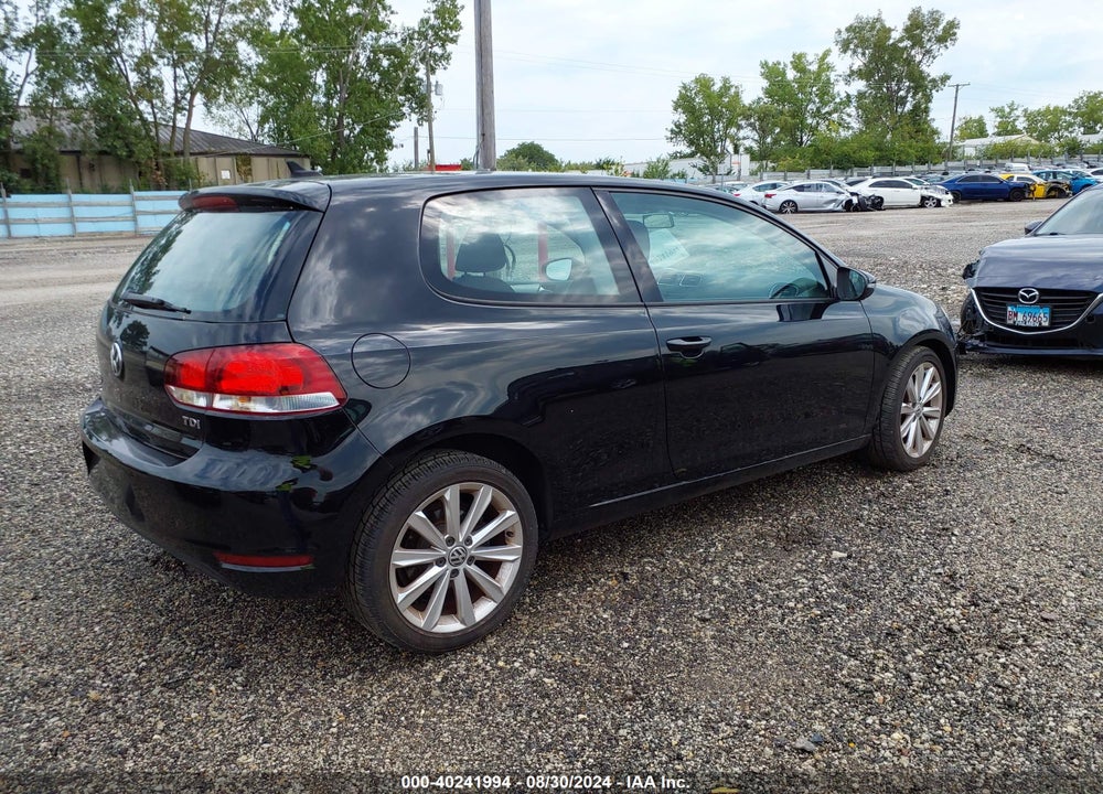2012 VOLKSWAGEN GOLF TDI 2-DOOR VIN: WVWBM7AJ2CW268448