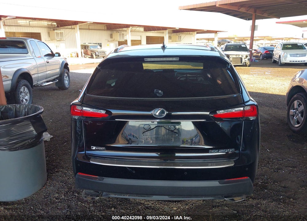 2017 LEXUS NX 200T F SPORT VIN: JTJYARBZ5H2072485