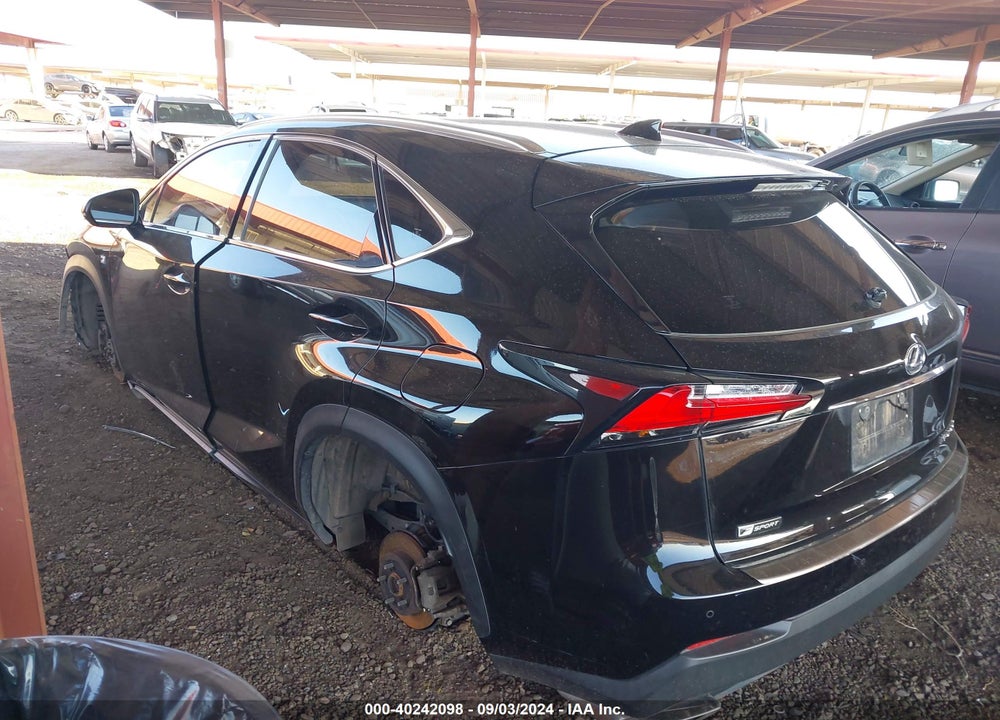 2017 LEXUS NX 200T F SPORT VIN: JTJYARBZ5H2072485