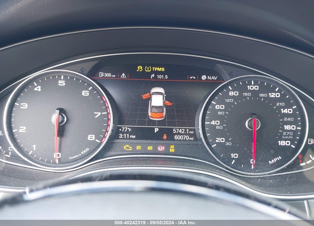 2015 AUDI A6 3.0T PREMIUM PLUS VIN: WAUFGAFC1FN030856