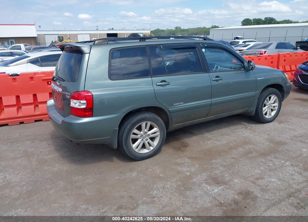 2007 TOYOTA HIGHLANDER HYBRID LIMITED V6 VIN: JTEEW21A670044517