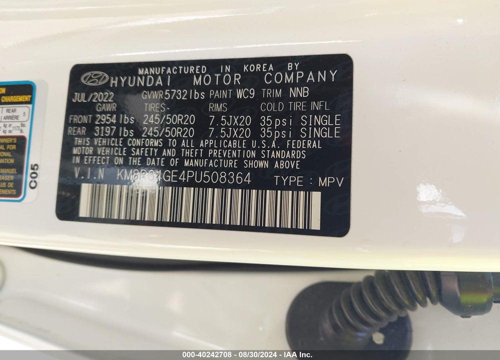 2023 HYUNDAI PALISADE XRT VIN: KM8R34GE4PU508364