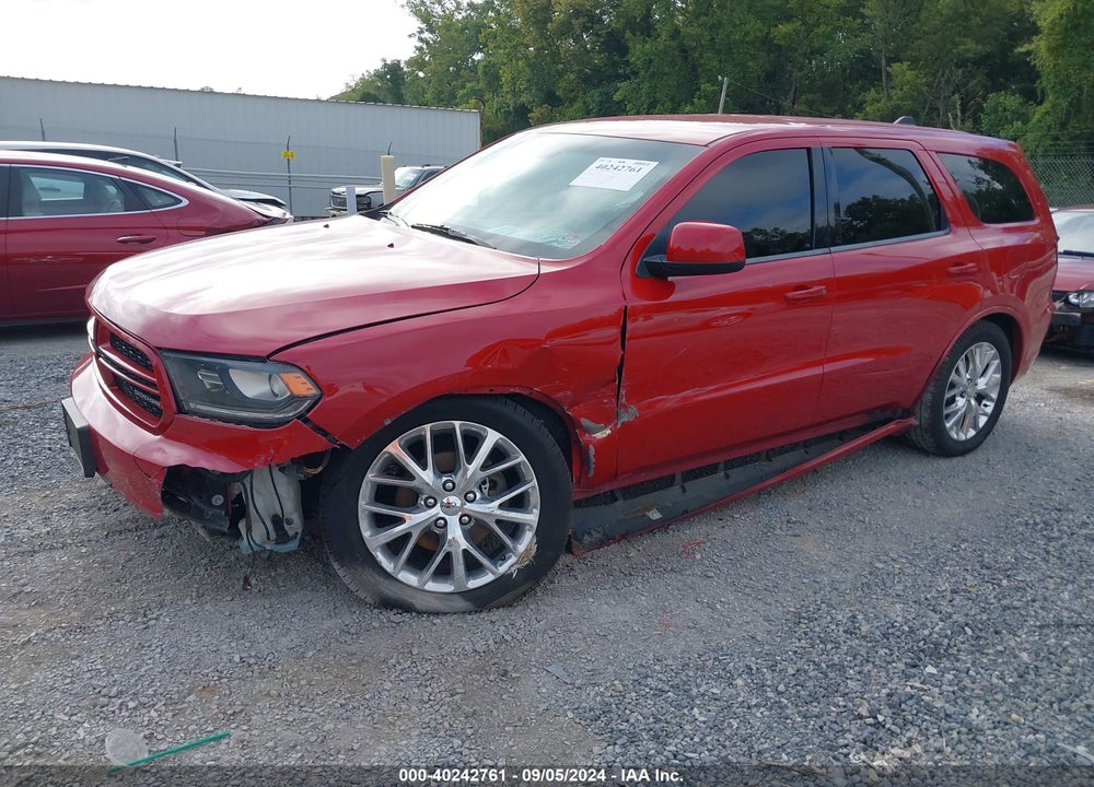 2014 DODGE DURANGO SXT VIN: 1C4RDHAG8EC344431