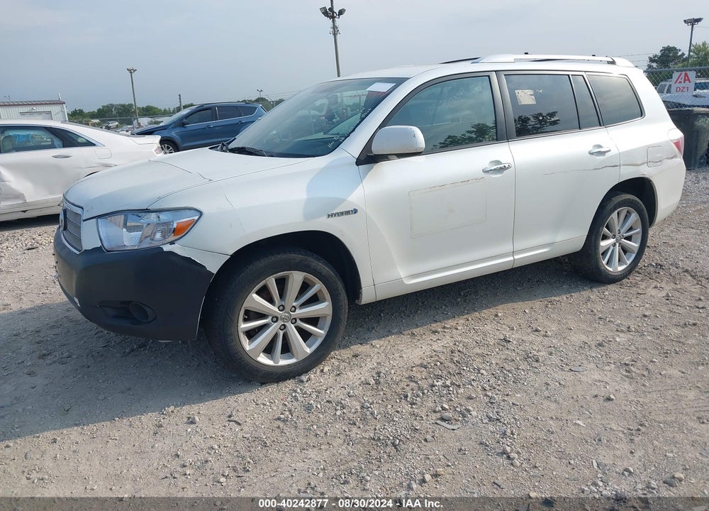 2008 TOYOTA HIGHLANDER HYBRID VIN: JTEEW41A682010501