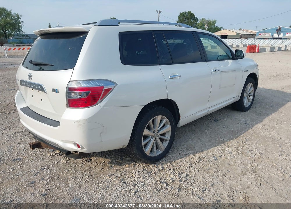 2008 TOYOTA HIGHLANDER HYBRID VIN: JTEEW41A682010501