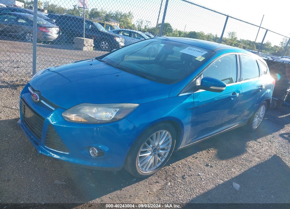 2014 FORD FOCUS TITANIUM VIN: 1FADP3N28EL303628