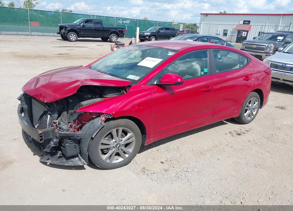 2017 HYUNDAI ELANTRA SE VIN: KMHD84LF0HU207294