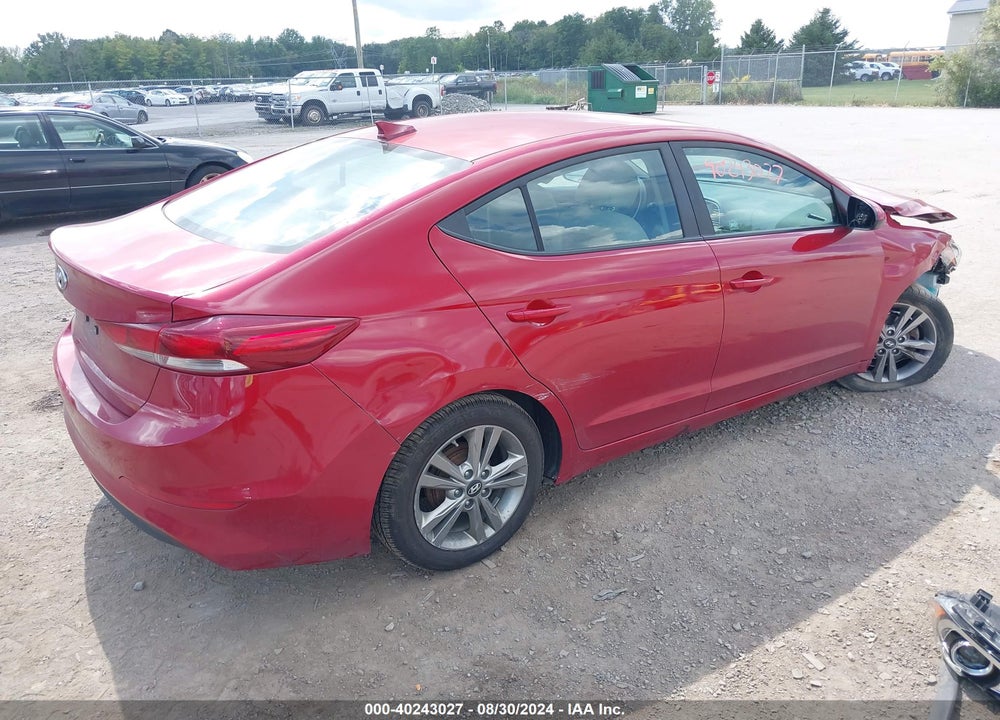 2017 HYUNDAI ELANTRA SE VIN: KMHD84LF0HU207294