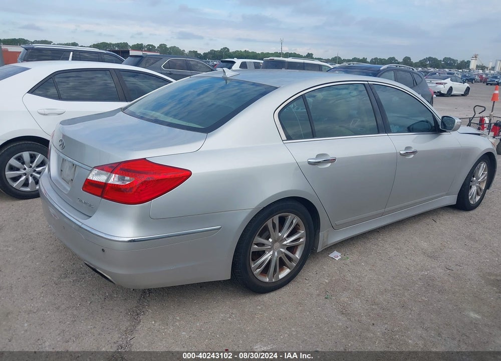 2012 HYUNDAI GENESIS VIN: KMHGC4DD6CU186517