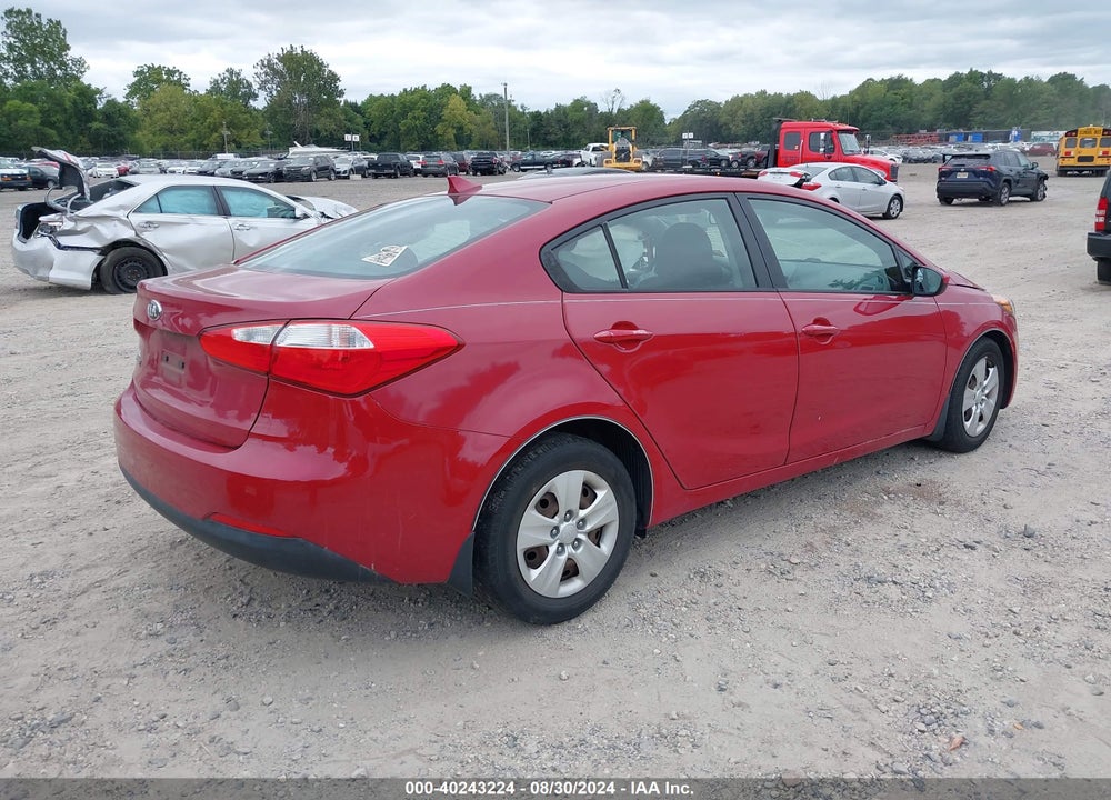 2016 KIA FORTE LX VIN: KNAFK4A61G5445663