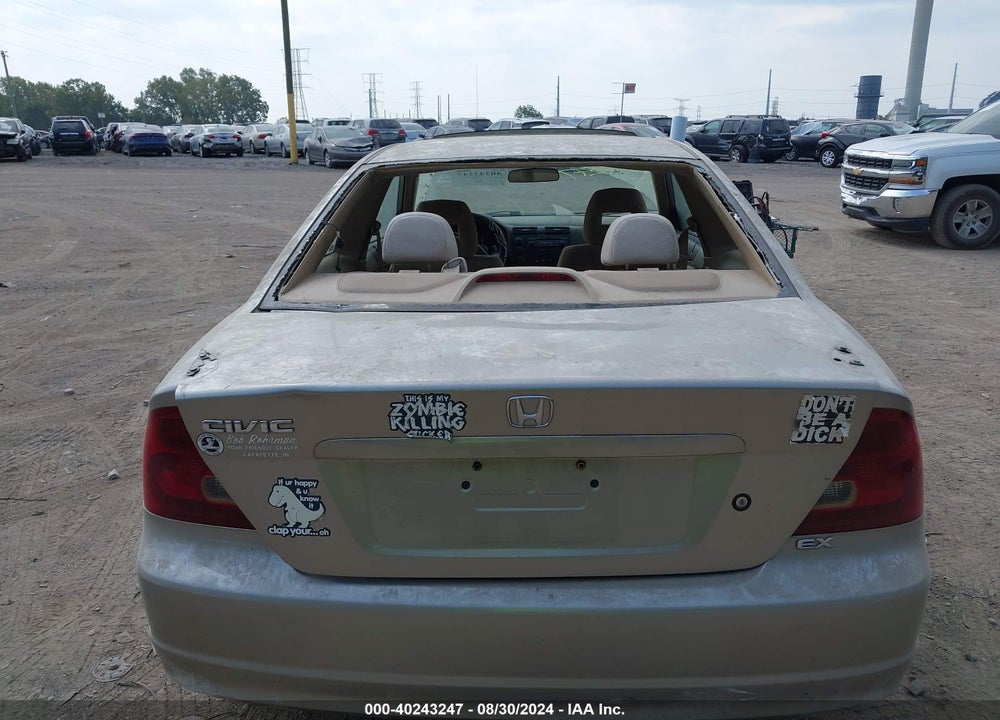 2003 HONDA CIVIC EX VIN: 1HGEM21983L022576