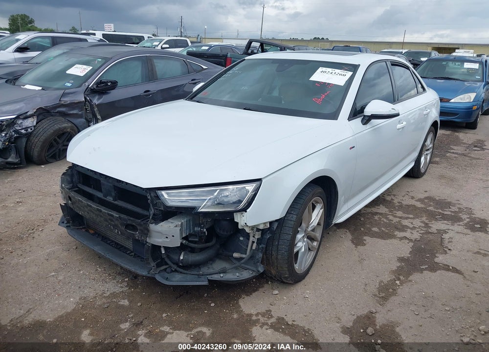2017 AUDI A4 2.0T SEASON OF  PREMIUM VIN: WAUDNAF44HN046848