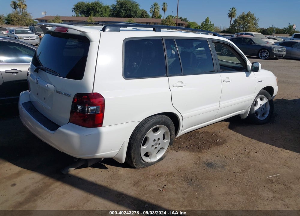 2006 TOYOTA HIGHLANDER LIMITED V6 VIN: JTEDP21A160102055