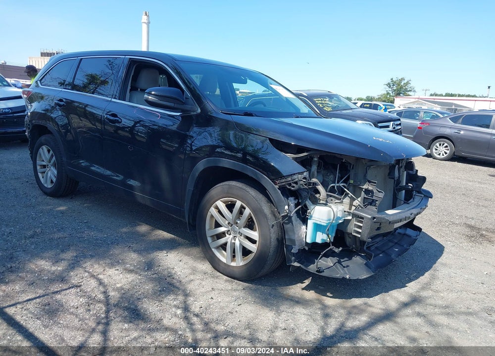 2015 TOYOTA HIGHLANDER LE V6 VIN: 5TDBKRFHXFS126229