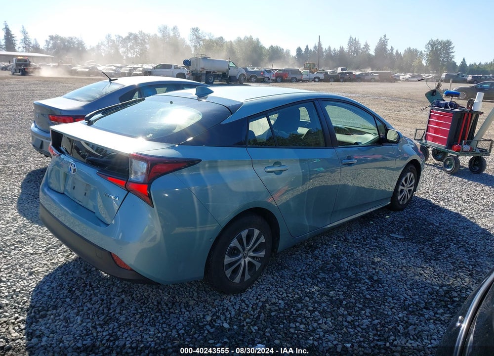 2021 TOYOTA PRIUS LE AWD-E VIN: JTDL9MFU2M3029508