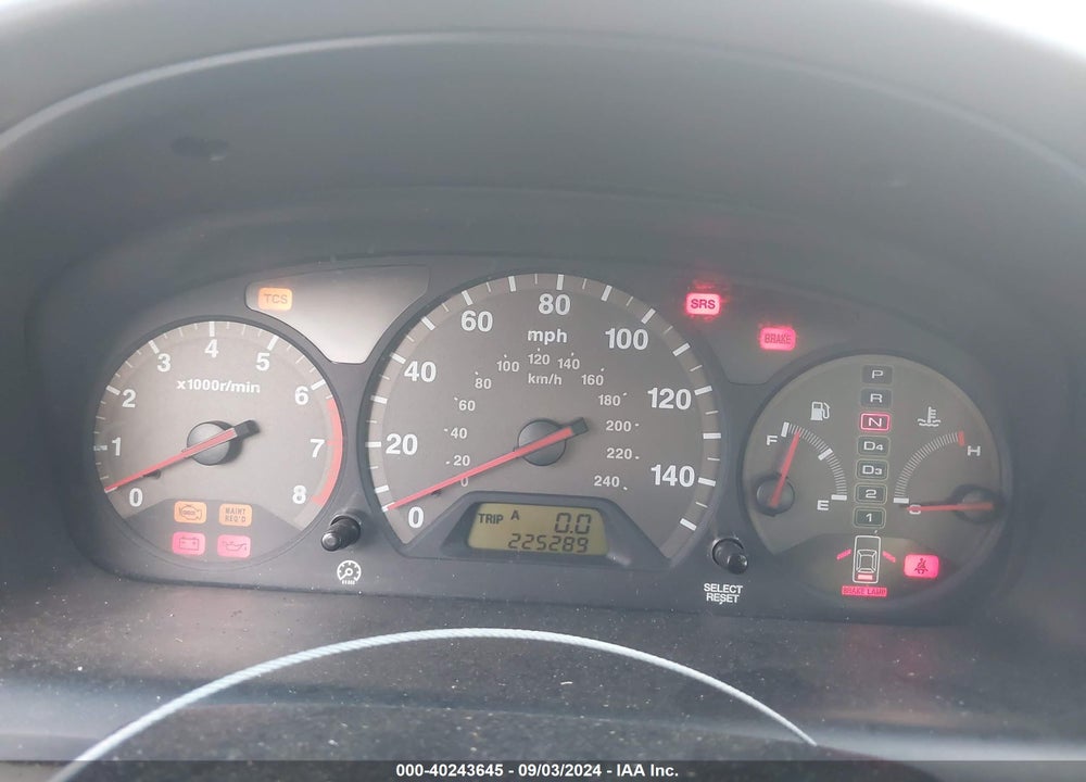 2001 HONDA ACCORD 3.0 EX VIN: 1HGCG22571A030560