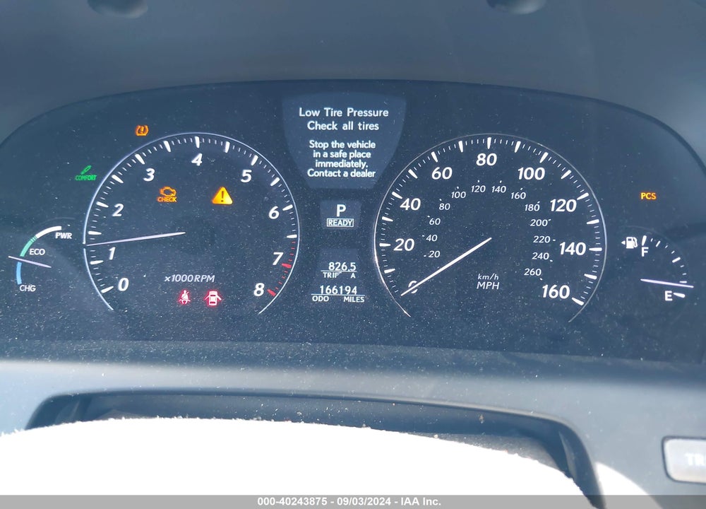 2008 LEXUS LS 600H VIN: JTHDU46F785002771