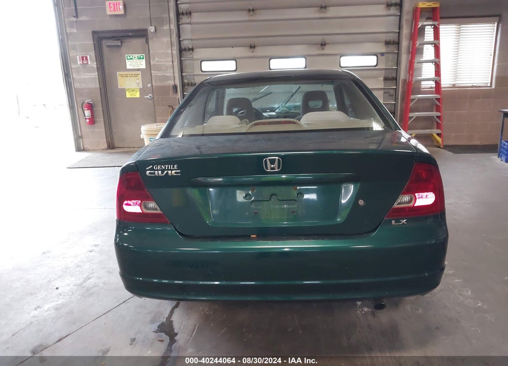2001 HONDA CIVIC LX VIN: 1HGEM22551L092819