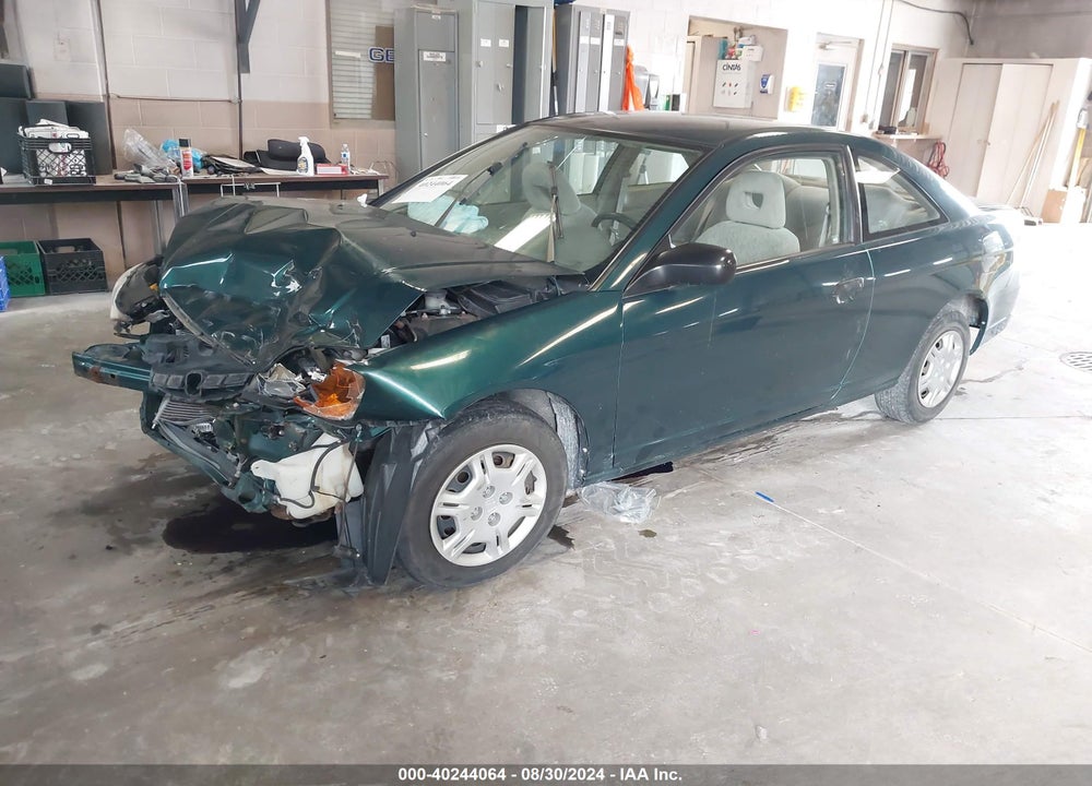 2001 HONDA CIVIC LX VIN: 1HGEM22551L092819