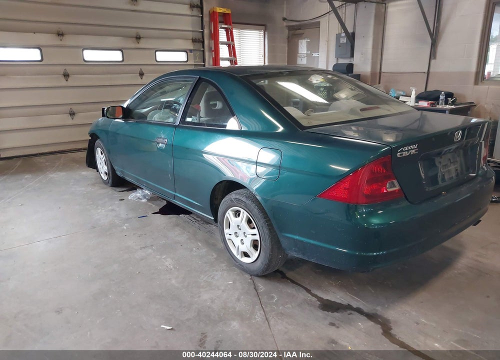 2001 HONDA CIVIC LX VIN: 1HGEM22551L092819