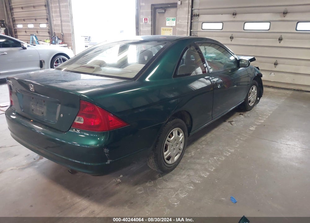 2001 HONDA CIVIC LX VIN: 1HGEM22551L092819