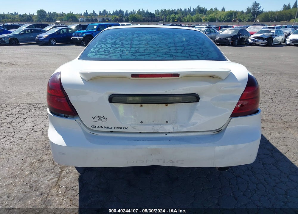 2006 PONTIAC GRAND PRIX VIN: 2G2WP552761226258
