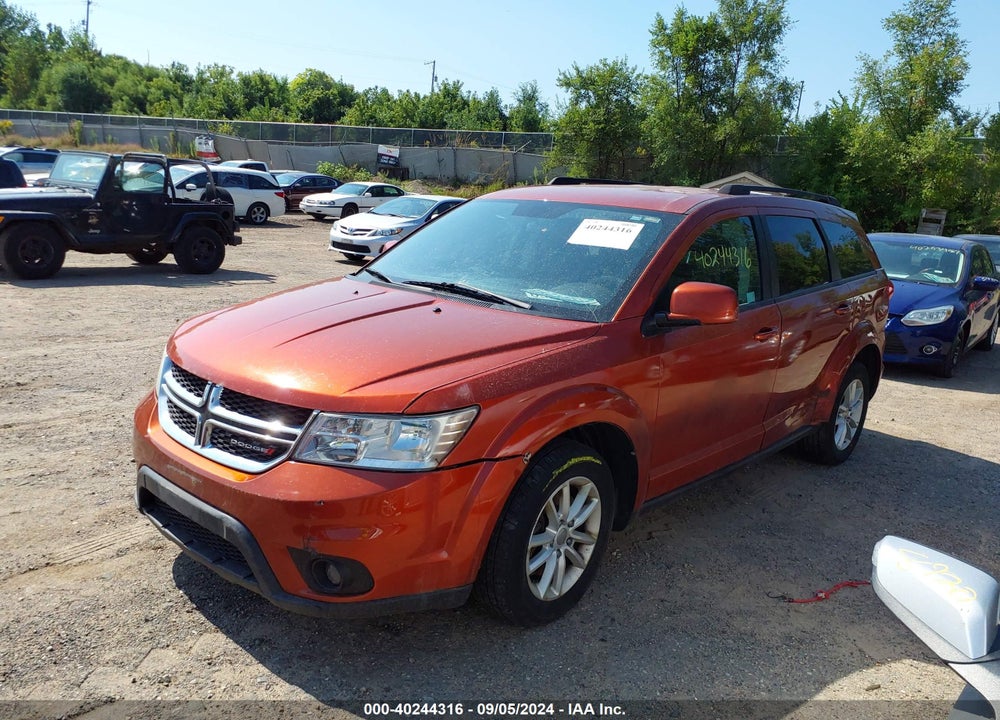2014 DODGE JOURNEY SXT VIN: 3C4PDDBG7ET161508